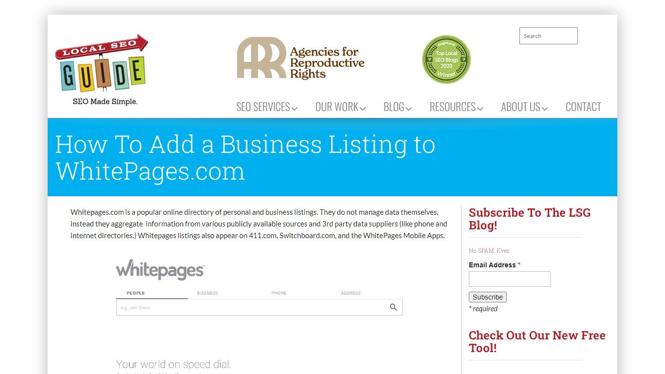 How To Add a Business Listing to WhitePages.com